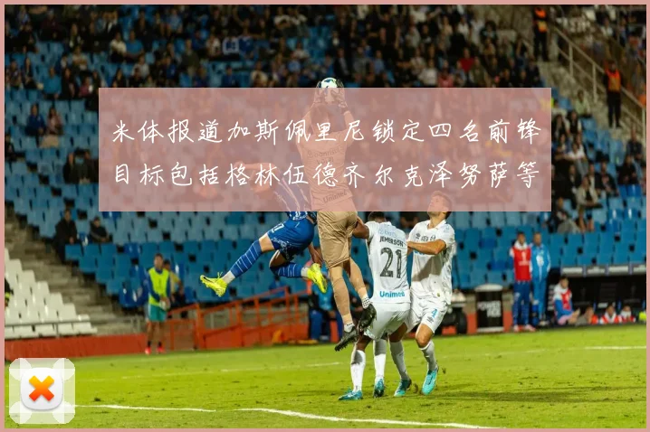 米体报道加斯佩里尼锁定四名前锋目标包括格林伍德齐尔克泽努萨等人